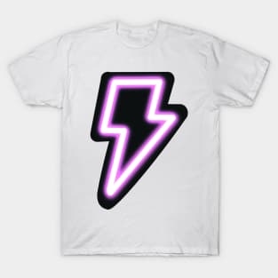 Neon Pink Lightning Bolt T-Shirt